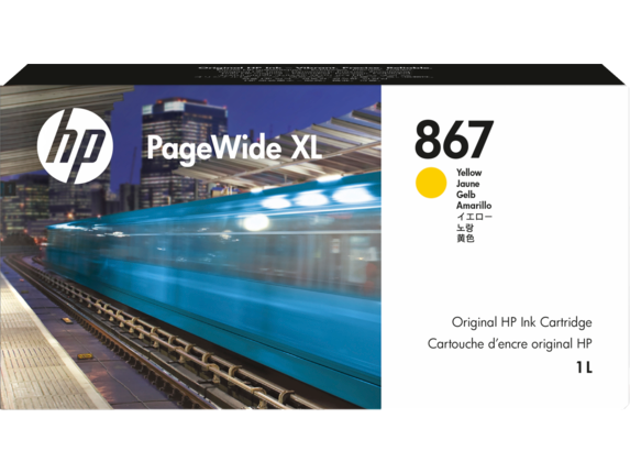 Image for HP 867 1-liter Yellow PageWide XL Ink Cartridge from HP2BFED