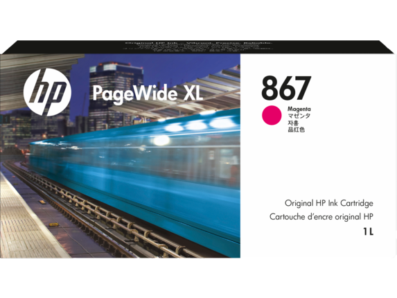 Image for HP 867 1-liter Magenta PageWide XL Ink Cartridge from HP2BFED