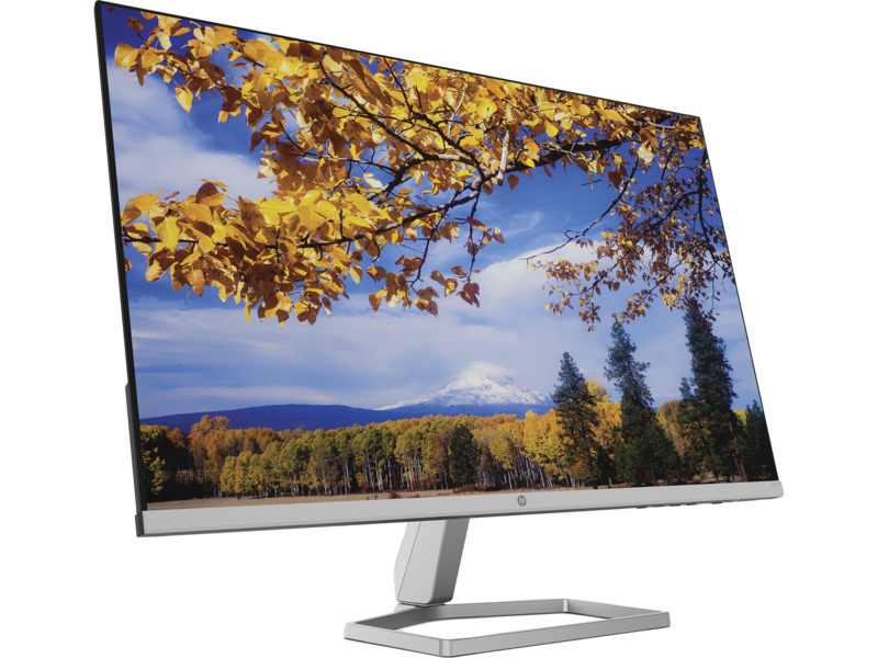 21C1 - HP M27F - Jet Black/Natural Silver, FHD, AMD Freesync, Front Right
