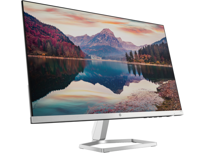 21C1 - HP M22F - Jet Black/Natural Silver, FHD, AMD Freesync, ด้านหน้าขวา