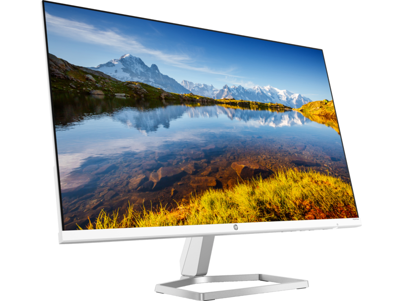 HP 23.8-inch FHD Monitor with Built-in Audio 24ea, White 