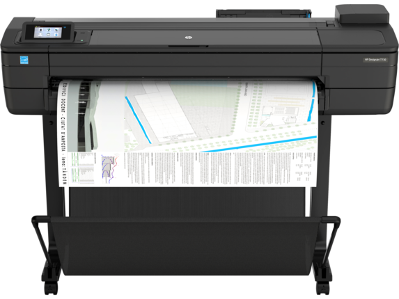 HP DesignJet Large Format Printers, HP DesignJet T730 Large Format Wireless Plotter Printer - 36", with Security Features (F9A29D)