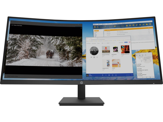 HP M34d WQHD Curved Monitor [WQHD (3440 x 1440), 3500:1, 5ms GtG (with scalar overdrive)]
