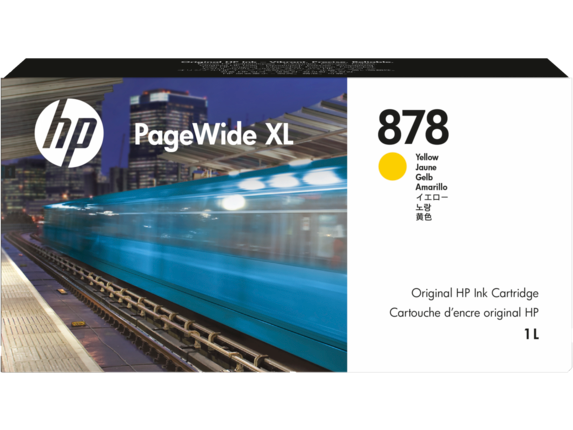 Image for HP 878 1-liter Yellow PageWide XL Ink Cartridge from HP2BFED