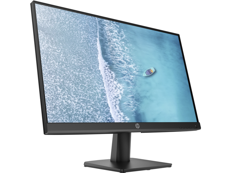 HP V241ib FHD Monitor Jet Black Core Set 24 Inch Front Right ScrnSS