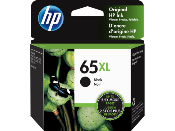 Ink Supplies, HP High Yield 65XL Black Original Ink Cartridge, N9K04AN#140