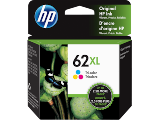 HP 62XL High Yield Tri-color Original Ink Cartridge, C2P07AN#140