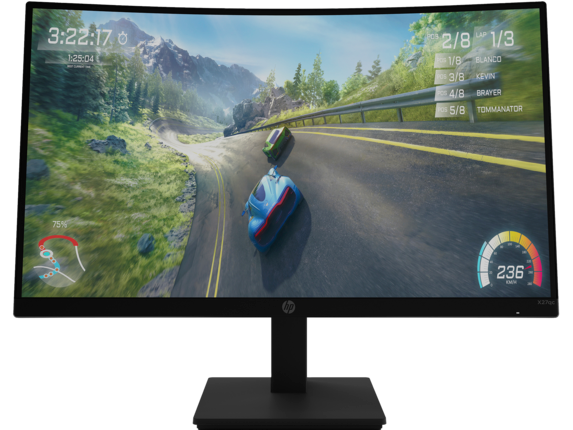 HP Home Monitors, HP X27c 27-inch Curved FHD, 1ms, 165hz, Gaming Monitor, EyeSafe certified