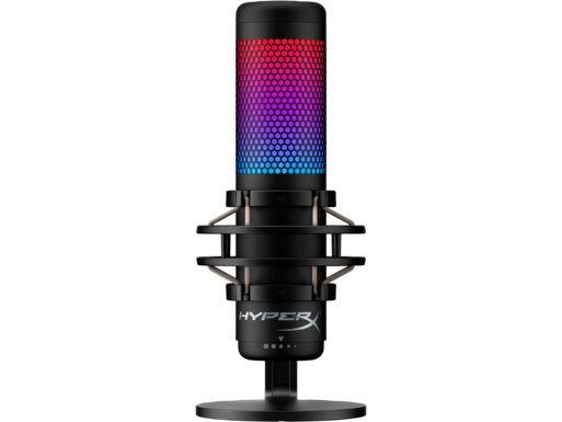 HyperX QuadCast S - USB Microphone (Black-Grey) - RGB Lighting