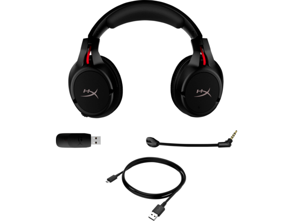 HyperX Gaming Headsets, HyperX Cloud Flight - Wireless Gaming Headset (Black-Red)