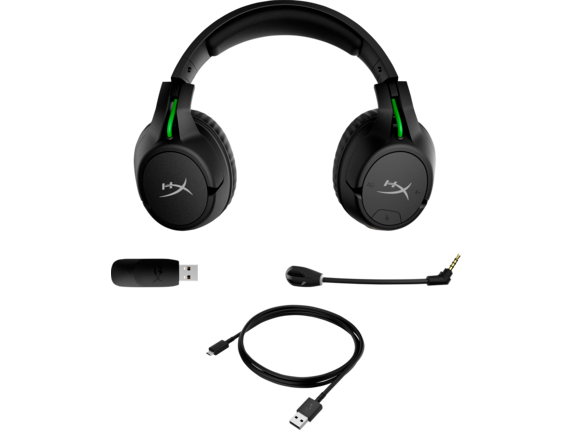 puberteit slijm Detector HyperX CloudX Flight - Wireless Gaming Headset (Black-Green) - Xbox