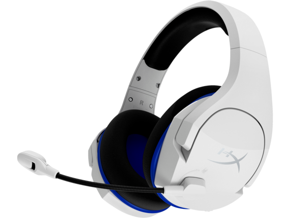 HyperX Gaming Headsets, HyperX Cloud Stinger Core - Wireless Gaming Headset (White-Blue) - PS5-PS4