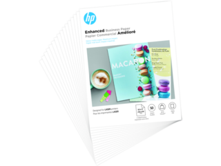 HP Enhanced Business Paper, Matte, 40 lb, 8.5 x 11 in. (216 x 279 mm), 50 sheets 4WN06A