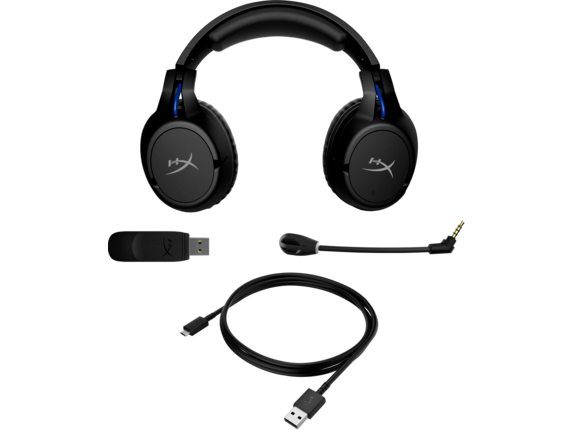 HyperX Cloud Flight - Wireless Gaming Headset (Black-Blue) - PS5-PS4|4P5H6AA|HP
