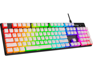 HyperX Pudding Keycaps - Full Key Set - PBT - White (US Layout)