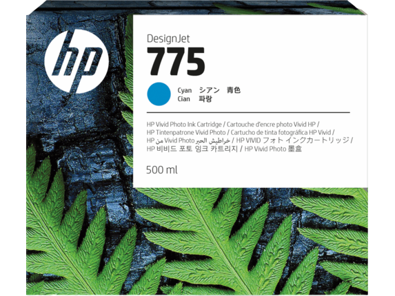 Ink Supplies, HP 775 500ml Cyan DesignJet Ink Cartridge