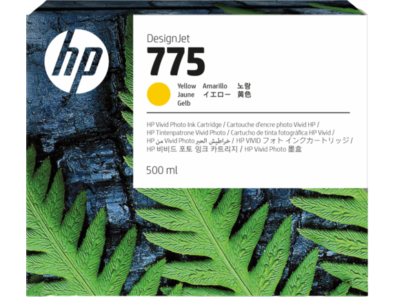 Ink Supplies, HP 775 500ml Yellow DesignJet Ink Cartridge