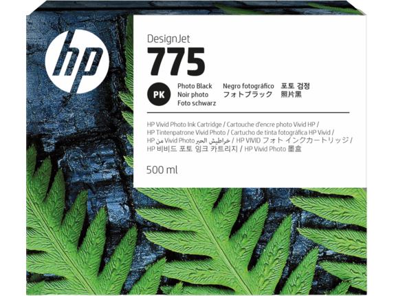 Ink Supplies, HP 775 500ml Photo Black DesignJet Ink Cartridge