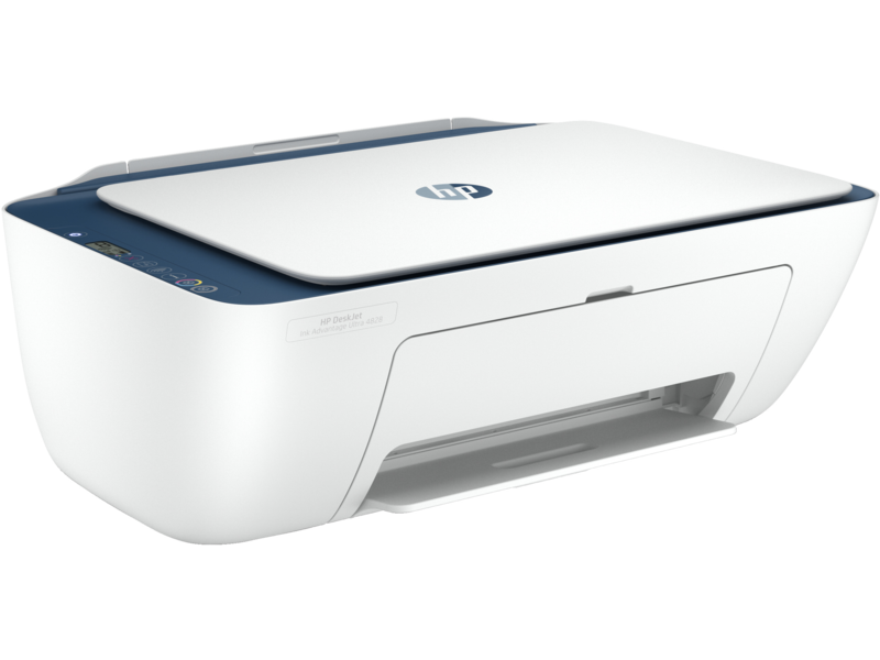 HP DeskJet Ink Advantage Ultra 4828, All-in-One (Indigo) Front right closed