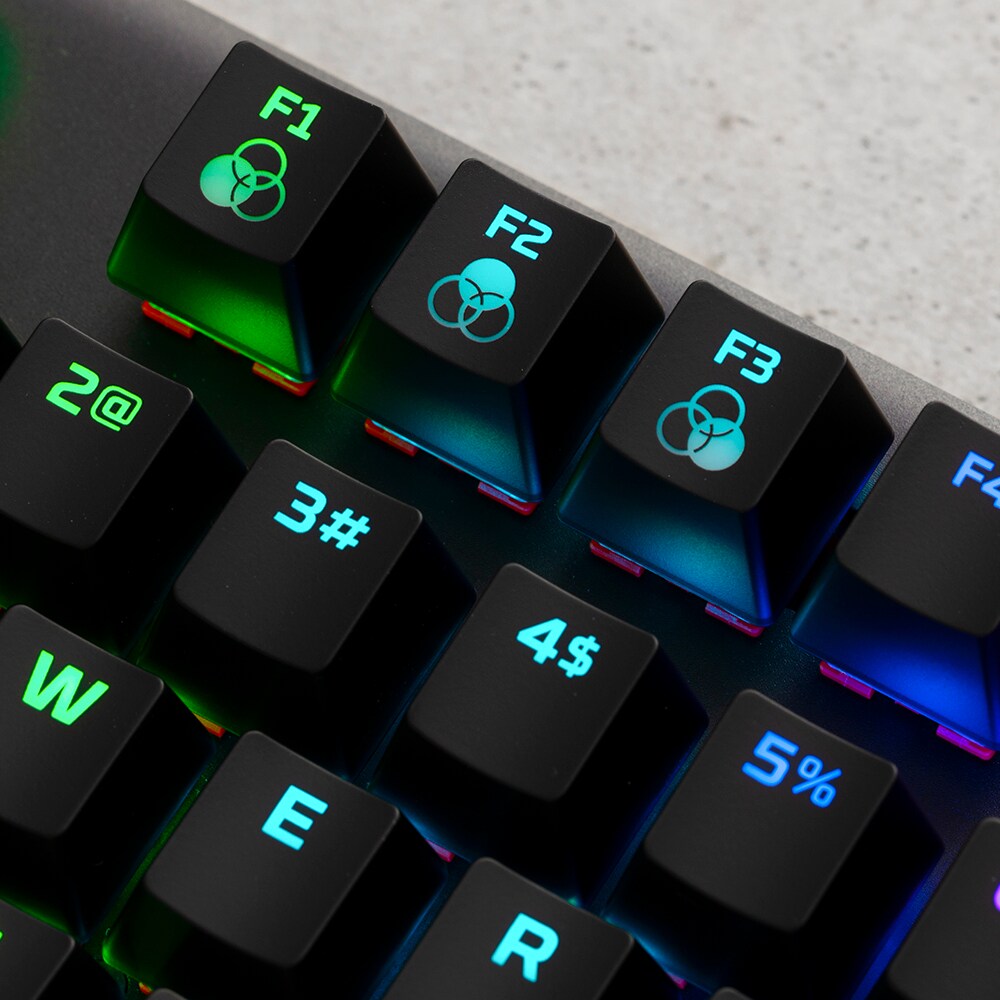 HP 4P5P1AA HyperX Alloy Origins Core – mechanikus Gaming billentyűzet – HX Aqua (US billentyűkiosztás)