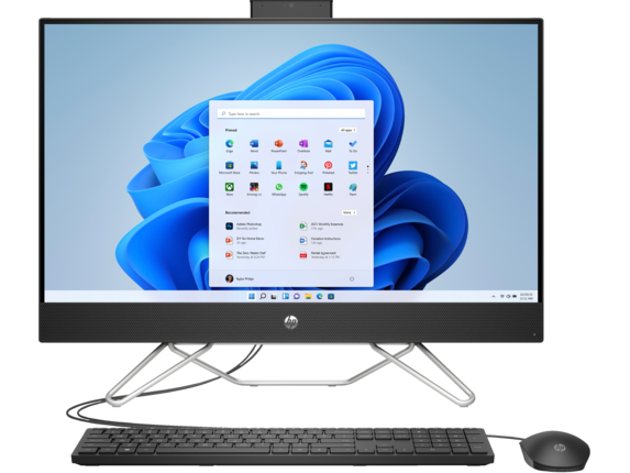 HP All-in-One 27-cb1085st Bundle All-in-One PC, 27", Windows 11 Home, Intel® Core™ i5, 8GB RAM, 1TB SSD, FHD