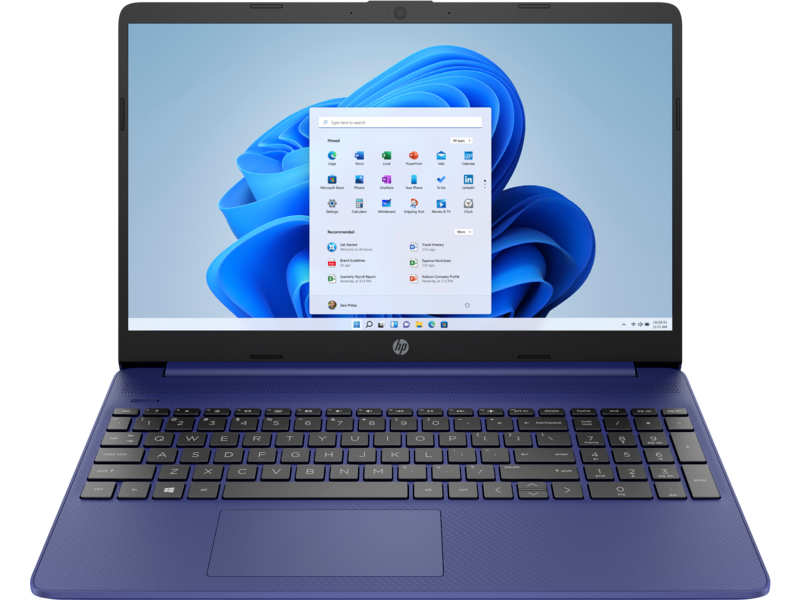 21C1 HP 15.6 inch Laptop PC DF IndigoBlue Front