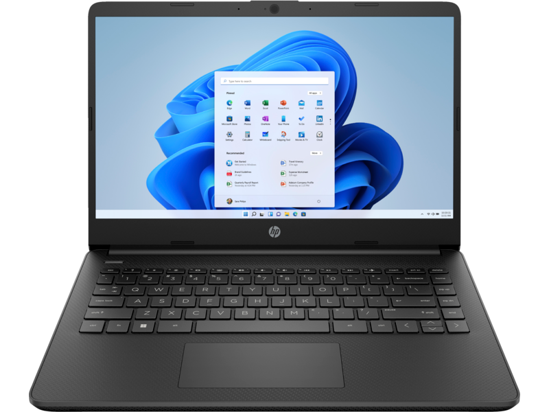 20C1 - HP OPP 14-inch Notebook DF JetBlack T HDcam nonODD nonFPR Win11 CoreSet Front
