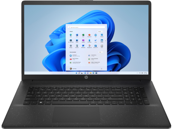 HP Laptop 17-cp1747nr, 17.3", Windows 11 Home, AMD Ryzen™ 5, 8GB RAM, 256GB SSD, FHD, Jet black