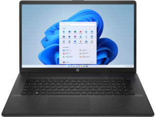 HP Laptop 17-cp1747nr, 17.3", Windows 11 Home, AMD Ryzen™ 5, 8GB RAM, 256GB SSD, FHD, Jet black