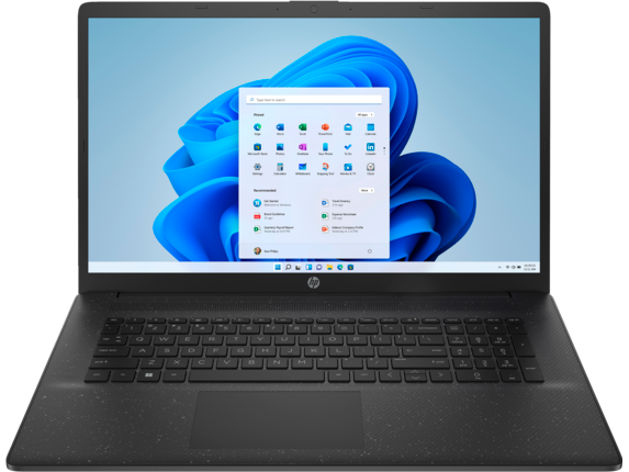 HP 17t-cn000 Laptop [Windows 11 Home, Intel® Core™ i3-1125G4 (up to 3.7 GHz, 8 MB L3 cache, 4 cores) + Intel® UHD Graphics, 8 GB DDR4-3200 SDRAM (2 X 4 GB), 256 GB PCIe® NVMe™ M.2 SSD]