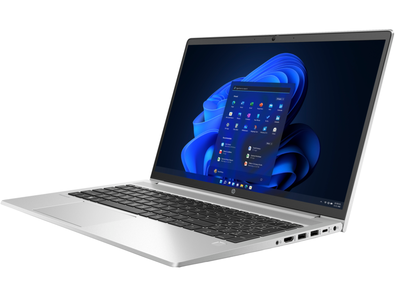 HP ProBook 450 G8 15 NaturalSilver T NT HDcam WLAN nonODD FPR Win11 CoreSet FrontLeft