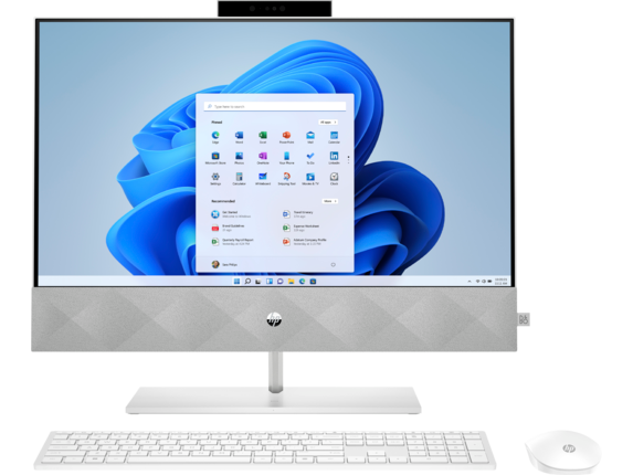 HP Home Desktop PCs, HP Pavilion 24-k1305st, Windows 11 Home, 23.8" touchscreen, Intel® Core™ i5, 16GB RAM, 256GB SSD,NVIDIA® GeForce® MX350,FHD