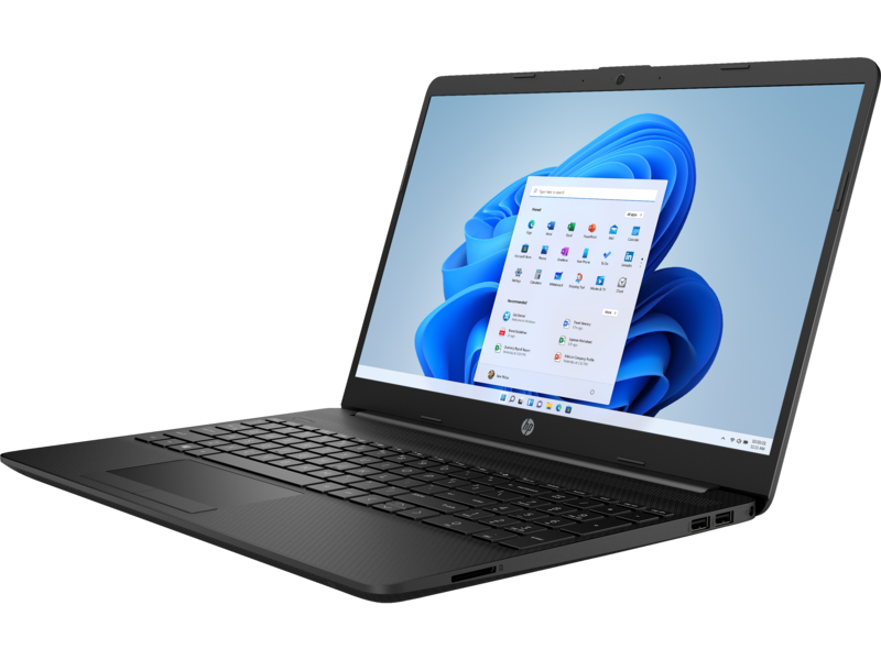 20C1 - HP OPP 15-inch Notebook DF JetBlack NT HDcam nonODD nonFPR Coreset FrontLeft