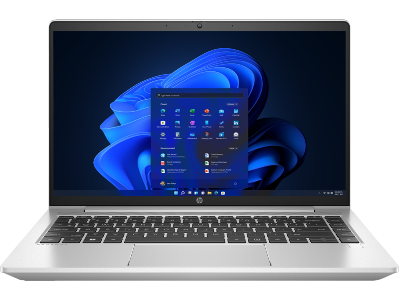 HP ProBook 445 14" G9 Notebook PC NaturalSilver T NT HDcam WLAN FPR Win11 CoreSet Front