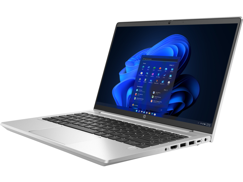 HP ProBook 445 14" G9 Notebook PC NaturalSilver T HDCam WLAN nonODD FPR Win11 CoreSet FrontLeft