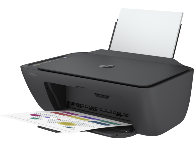 Impresora a color multifunción HP Deskjet Ink Advantage 2774 con wifi negra  100V/240V