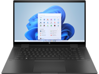 HP ENVY x360 2-in-1 Laptop 15.6", Windows 11 Home, AMD Ryzen™ 5, 8GB RAM, 512GB SSD, FHD, Nightfall black