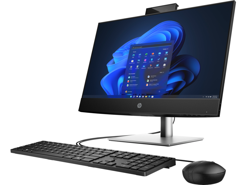 HP ProOne 440 23.8 inch G9 All-in-One Desktop PC JetBlack NT IRcam nonODD Win11 KBM CoreSet Left Fac