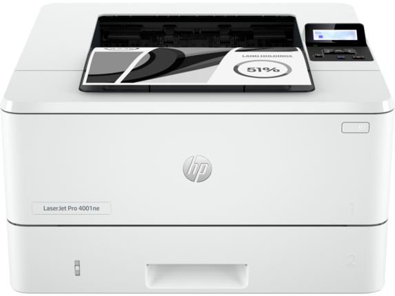 Black and White Laser Printers, HP LaserJet Pro 4001ne Printer with HP+ & available 3 months Instant Ink
