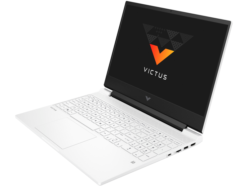 22C2 - Victus by HP 15.6 inch Gaming Laptop PC CeramicWhite FrontLeft