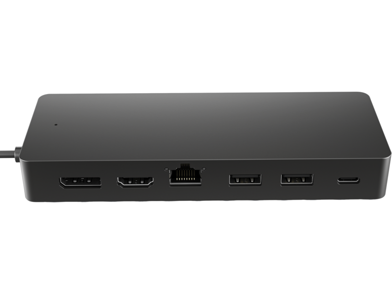 HP Universal USB-C Multiport Hub PMS BlackC Coreset TopFront