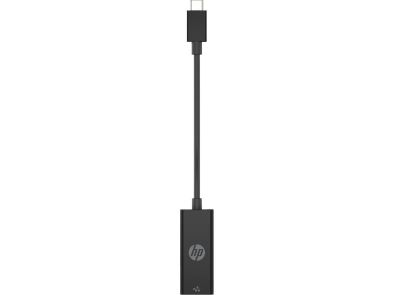 HP USB-C to RJ45 Adapter - No Localization (V7W66AA), Black
