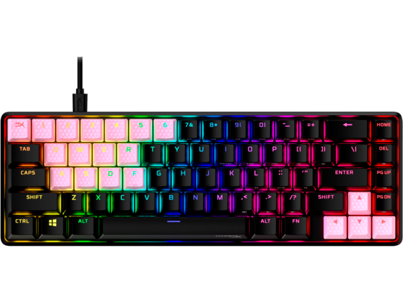 HyperX Keyboard Accessories, HyperX Rubber Keycaps - Gaming Accessory Kit - Pink (US Layout)