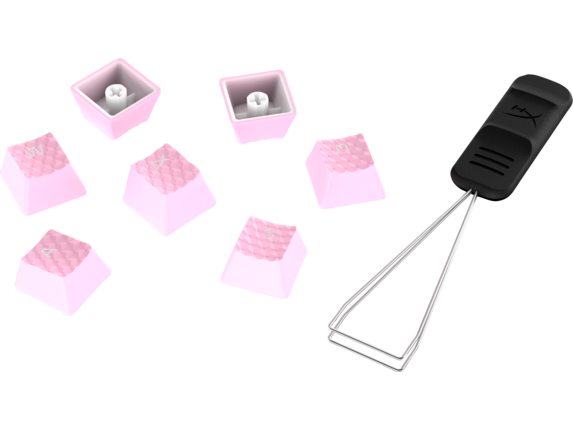HyperX Rubber Keycaps - Gaming Accessory Kit - Pink (US Layout)