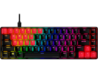 HyperX Rubber Keycaps - Gaming Accessory Kit - Red (US Layout)