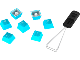 HyperX Rubber Keycaps - Gaming Accessory Kit - Blue (US Layout)