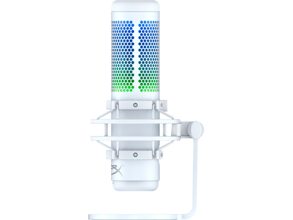 HyperX QuadCast S - USB Microphone (White-Grey) - RGB Lighting - HP Store UK