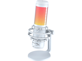 HyperX QuadCast S - USB Microphone (White-Grey) - RGB Lighting