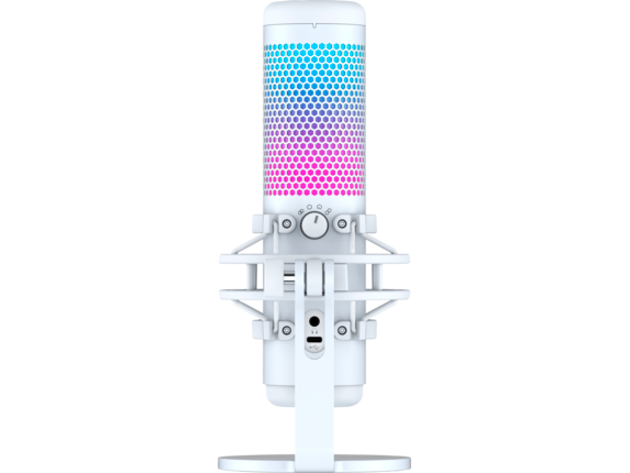 HyperX 519P0AA QuadCast S – RGB USB Condenser Microphone for PC, PS5, Mac,  Anti-Vibration Shock Mount, 4 Polar Patterns, Pop Filter, Gain Control