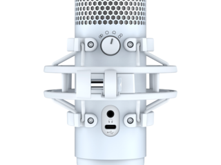 HyperX QuadCast S - USB Microphone (White-Grey) - RGB Lighting